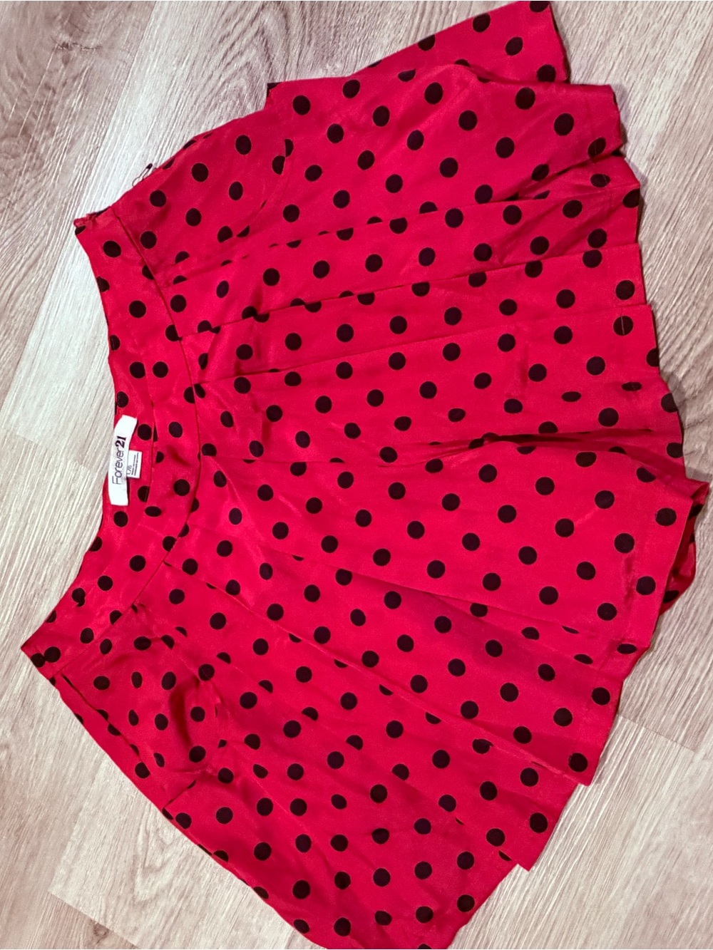 Forever 21 Red Polka Dot Skort